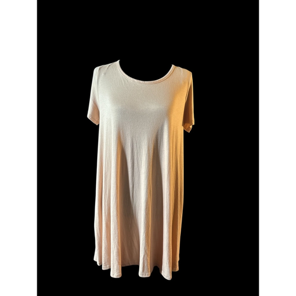 Love in Tops - Love In Beige T-Shirt Dress - Size L